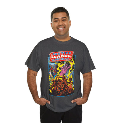Justice League of America T-Shirt - George Perez Art - JSA Team-Up Cover - DC Comics