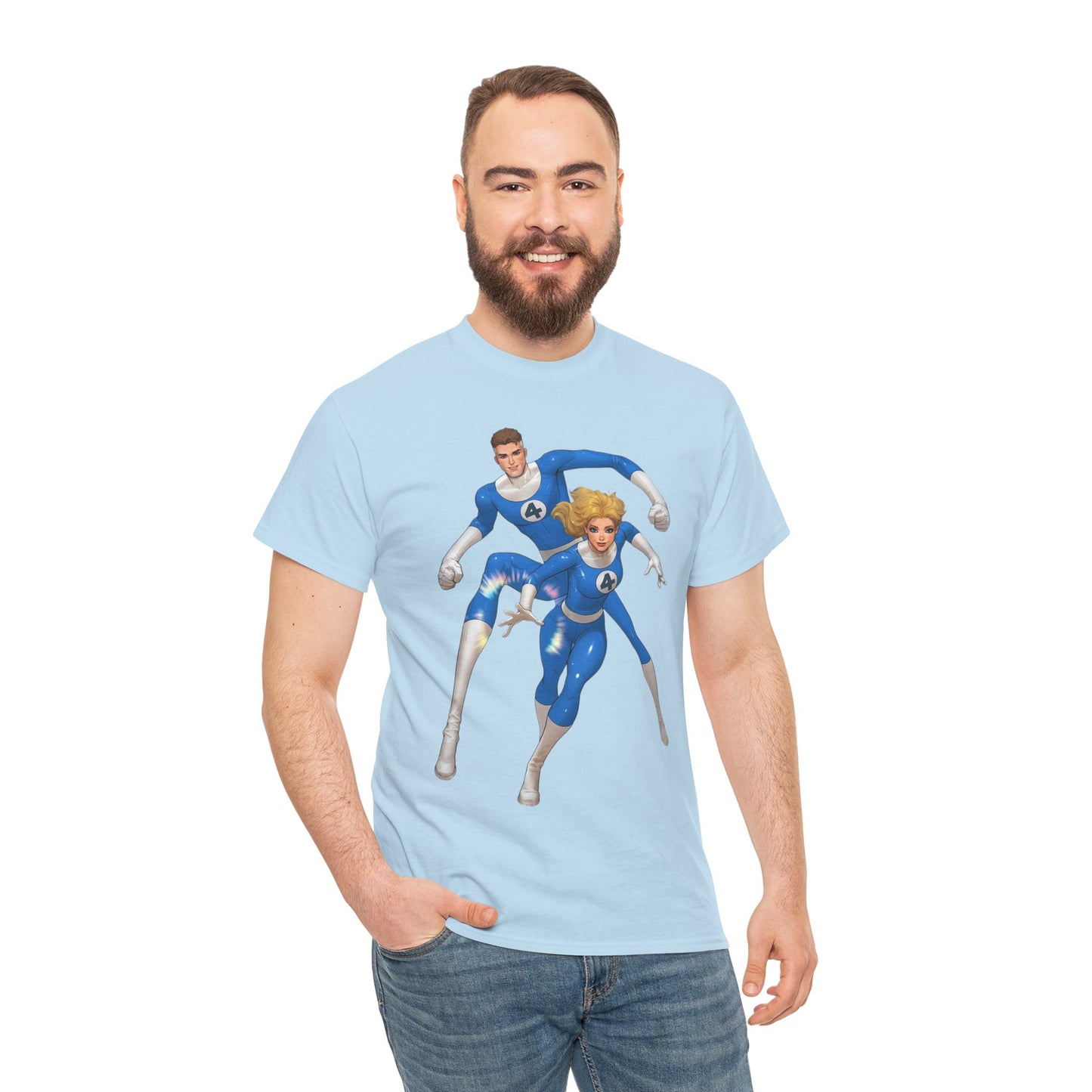 Mr. Fantastic & Invisible Woman T-Shirt - David Nakayama Art - Fantastic Four - Marvel Comics