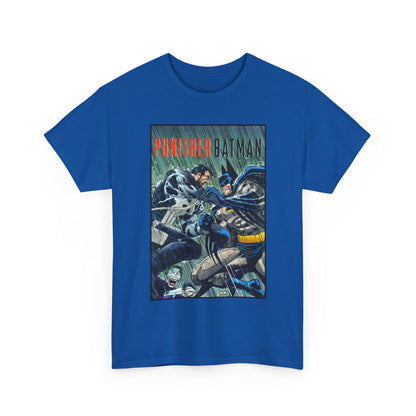 Punisher/Batman T-Shirt - John Romita Jr Art - Deadly Knights, Joker - DC Comics/Marvel Comics