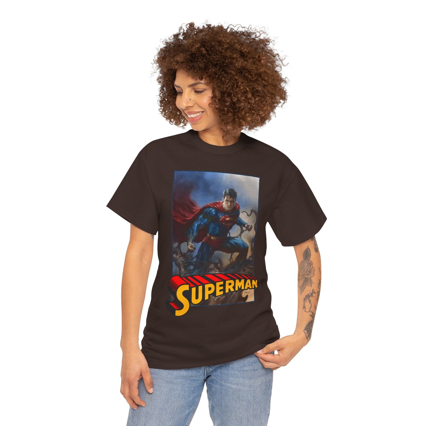 Superman T-Shirt - Lucio Parrillo Art - Man of Steel - DC Comics