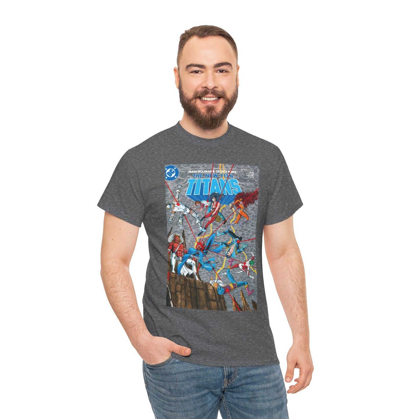 New Teen Titans T-Shirt - George Perez Art - Trigon the Terrible - DC Comics