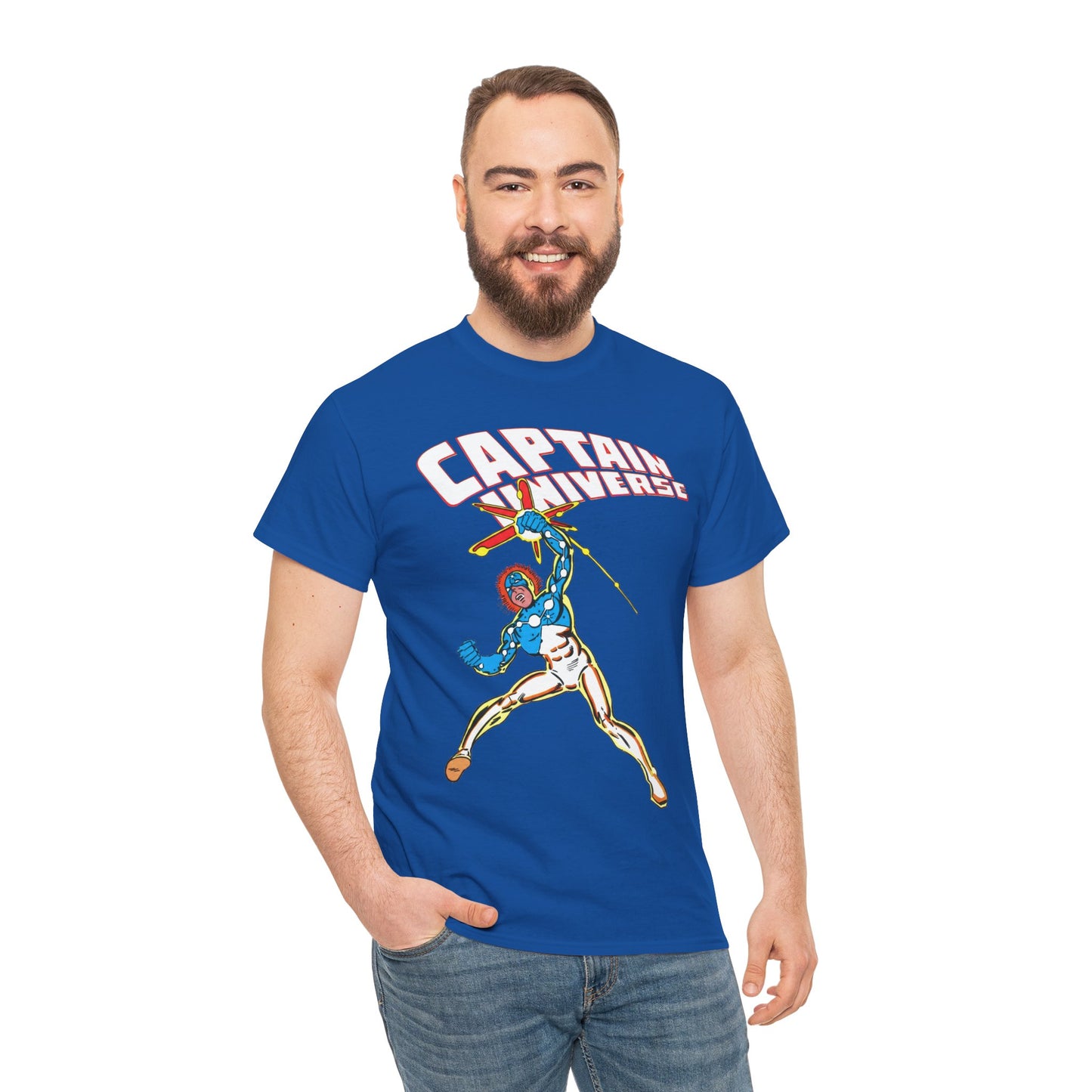 Captain Universe T-Shirt - Steve Ditko Art - Micronauts Character - Marvel Comics