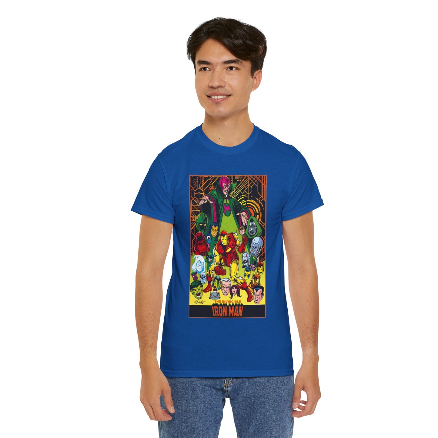 Iron Man T-Shirt - Bob Layton Art - Tony Stark - Ultron, Doctor Doom, The Mandarin, The Beetle - Marvel Comics
