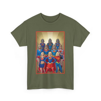 Supergirl Through the Ages T-Shirt - Nicola Scott Art - Kara from Kandor, Superman's Cousin, Linda Danvers - Survivor from Krypton - DC Comics