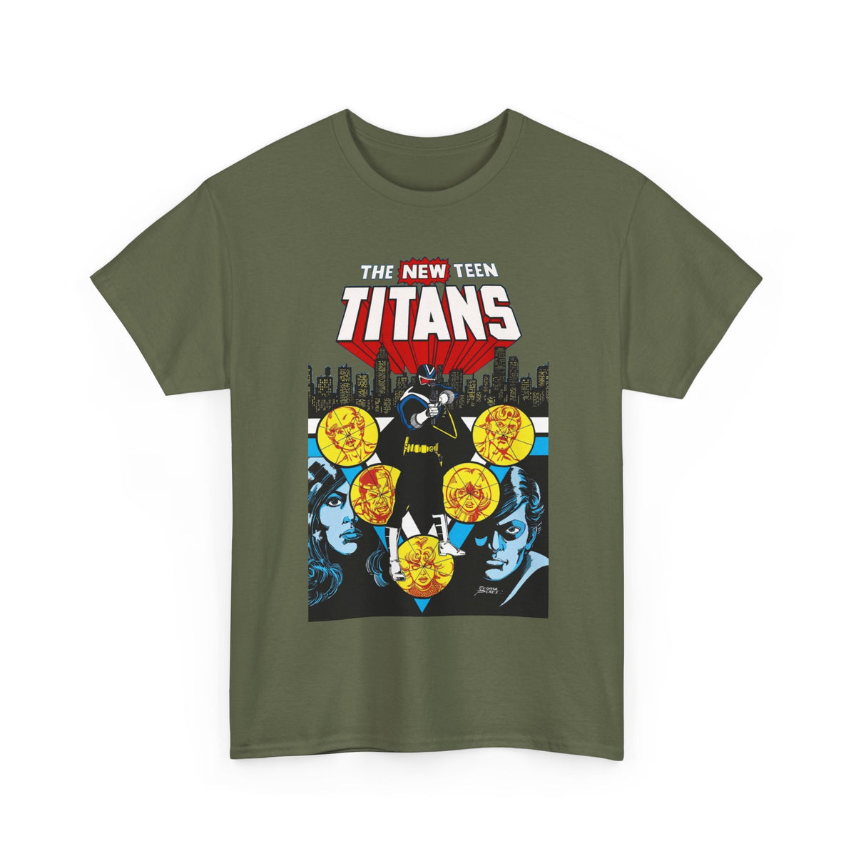 New Teen Titans T-Shirt - George Perez Art - Vigilante, Robin, Wonder Girl - Annual #2 Cover Art - DC Comics
