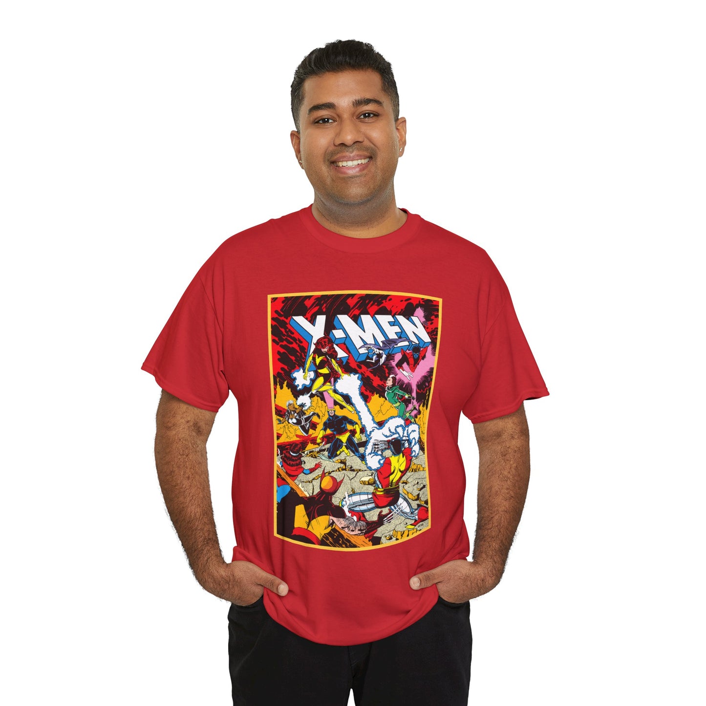 X-Men T-Shirt - Paul Smith Art - Return of Dark Phoenix - Wolverine, Colossus, Cyclops, Storm, Nightcrawler, Rogue - Marvel Comics