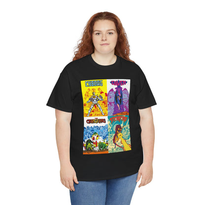 Tales of the New Teen Titans T-Shirt - George Perez Art - Cyborg, Raven, Changeling, Starfire - 1980s Mini-Series Showcasing Their Origins - DC Comics