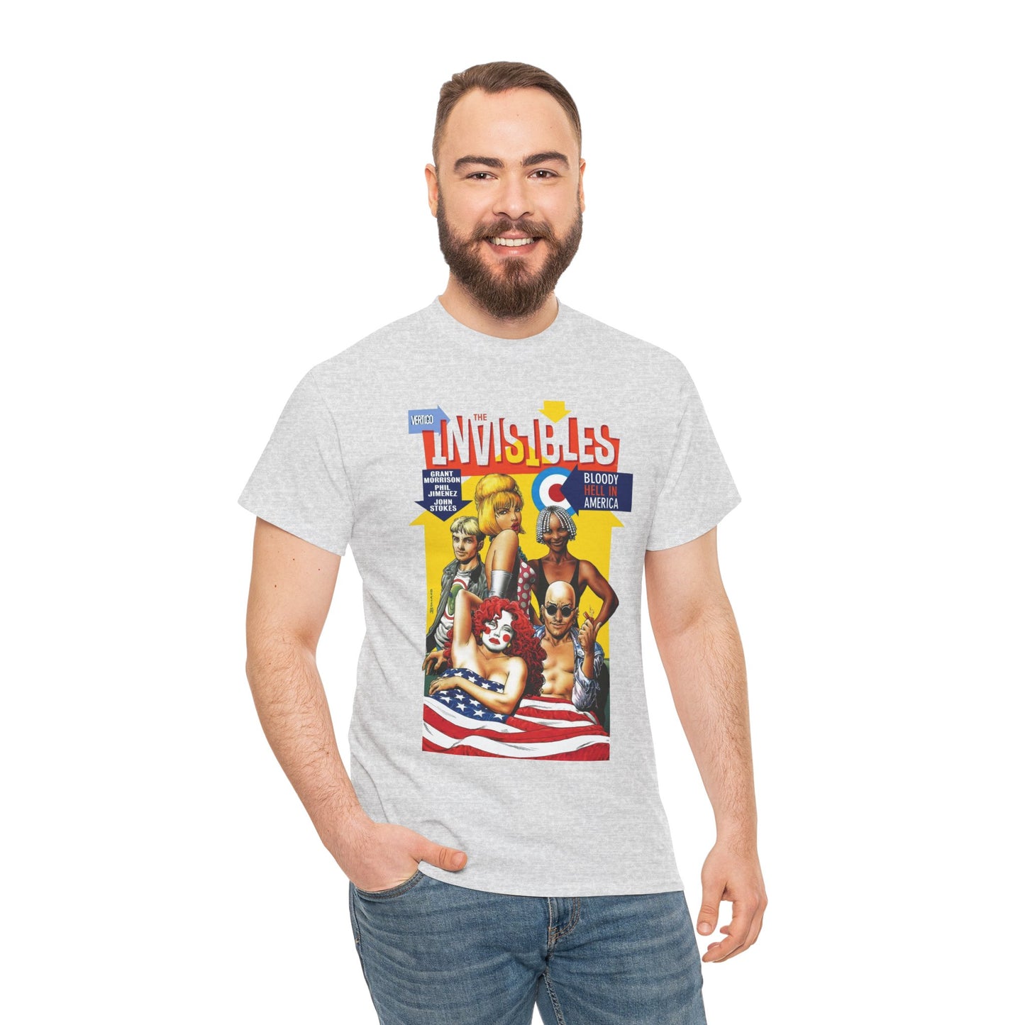 Invisibles: Bloody Hell in America T-Shirt - Brian Bolland Art - DC/Vertigo Comics