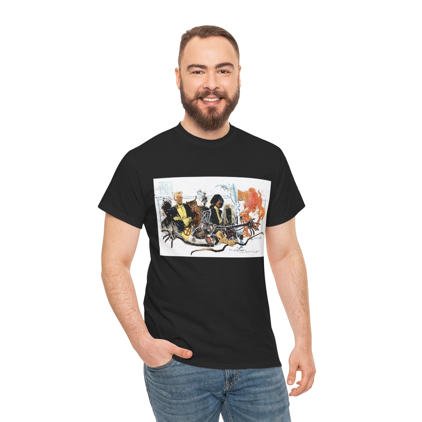 New Mutants T-Shirt - Bill Sienkiewicz Art - X-Men Team - Marvel Comics