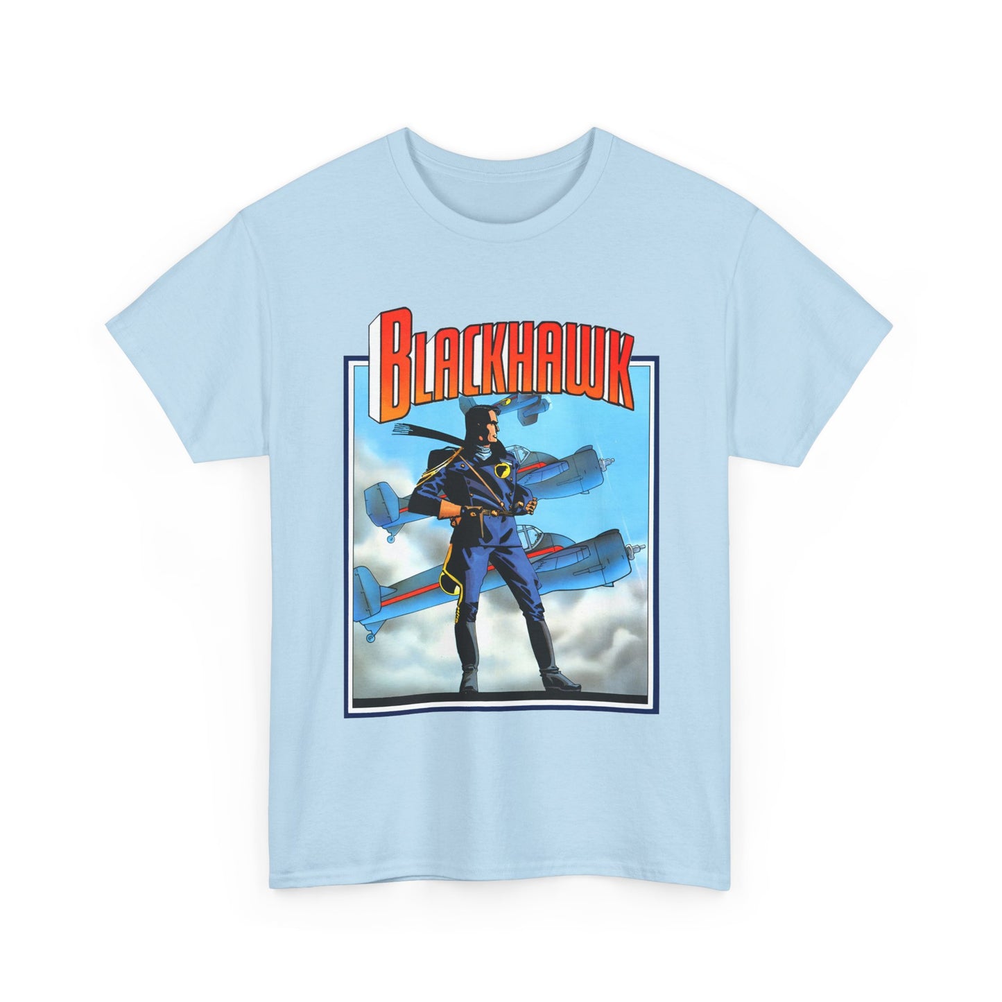 Blackhawk T-Shirt - Howard Chaykin Art - World War II Anti-Nazi Ace Pilots - DC Comics