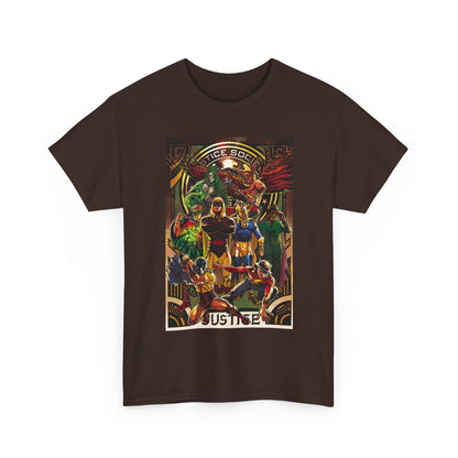 Justice Society T-Shirt - Tony Harris Art - Hawkman, Hourman, Dr Fate, Spectre, Sandman, Green Lantern, Atom, Flash - JSA - DC Comics