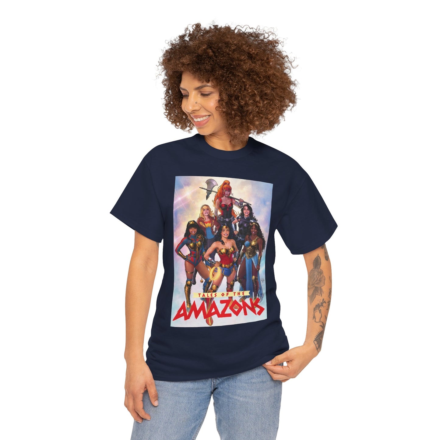Tales of the Amazons T-Shirt - Nicola Scott Art - Wonder Woman, Wonder Girl, Troia, Nubia, Artemis, Queen Hippolyta, Yara Flor, Donna Troy - DC Comics