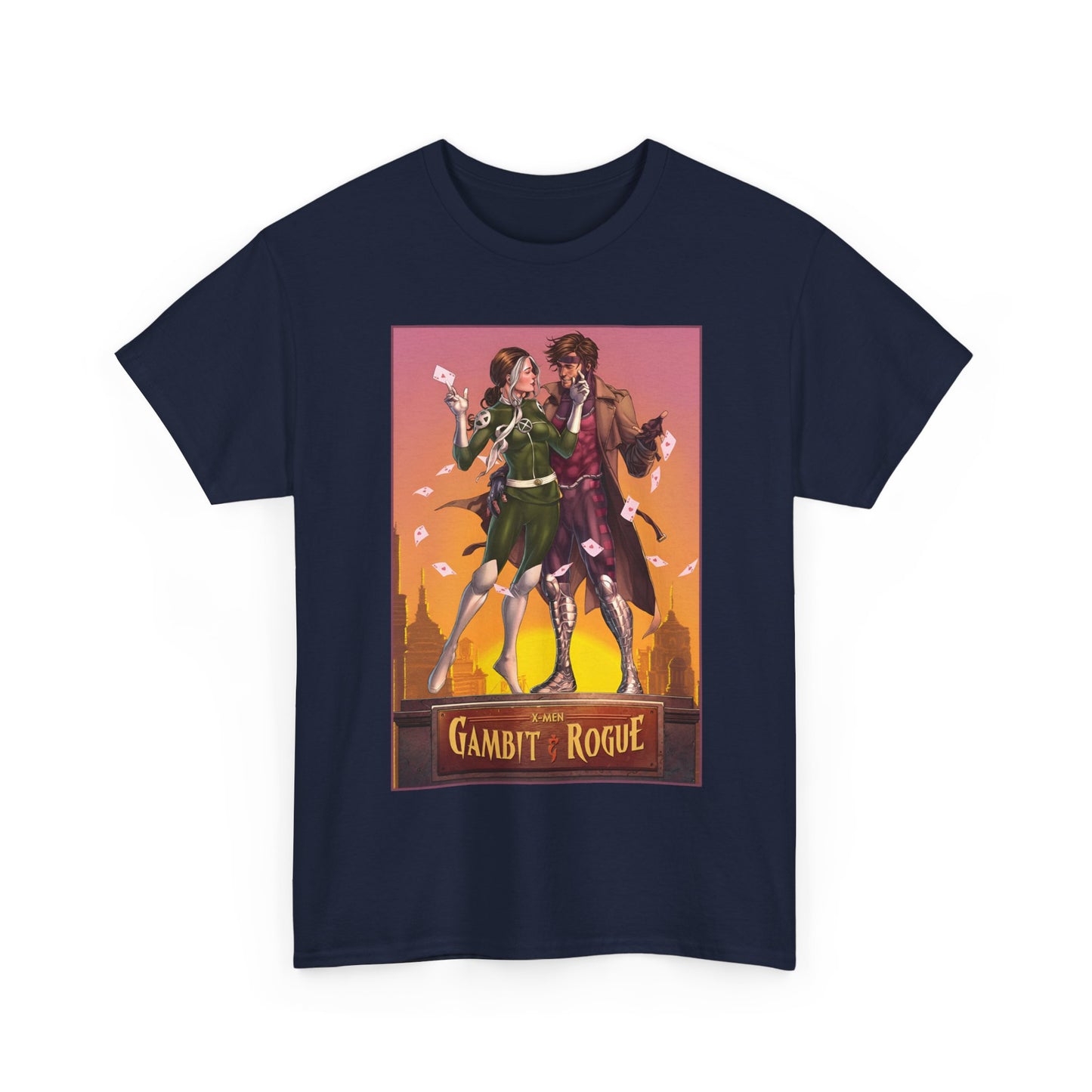 Gambit & Rogue T-Shirt - Mike Choi Art - Popular X-Men Members - Marvel Comics