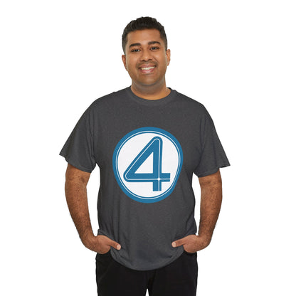 Fantastic Four Logo T-Shirt - New Marvel Movie 2025 - MCU - Pedro Pascal - 4 - Marvel Comics - Reed Richards