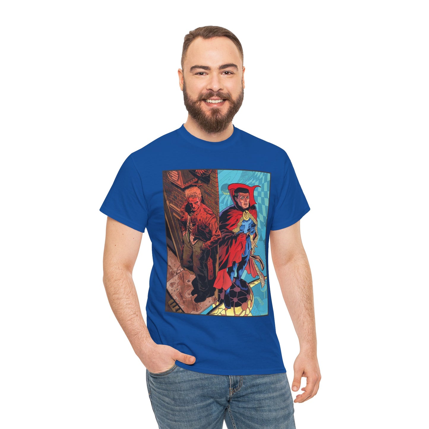 John Constantine & Dr. Strange T-Shirt - DC & Marvel Comics