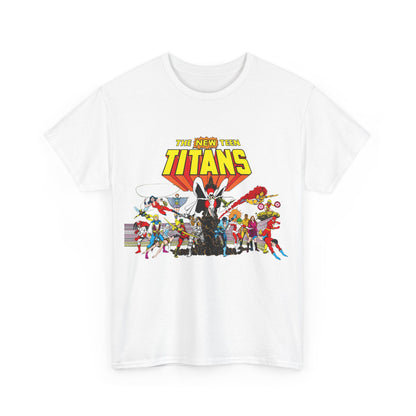 New Teen Titans T-Shirt - George Perez Art - Nightwing, Starfire, Cyborg, Speedy, Bumblebee, Hawk, Dove, Speedy, Wonder Girl, Terra, Lilith - DC Comics