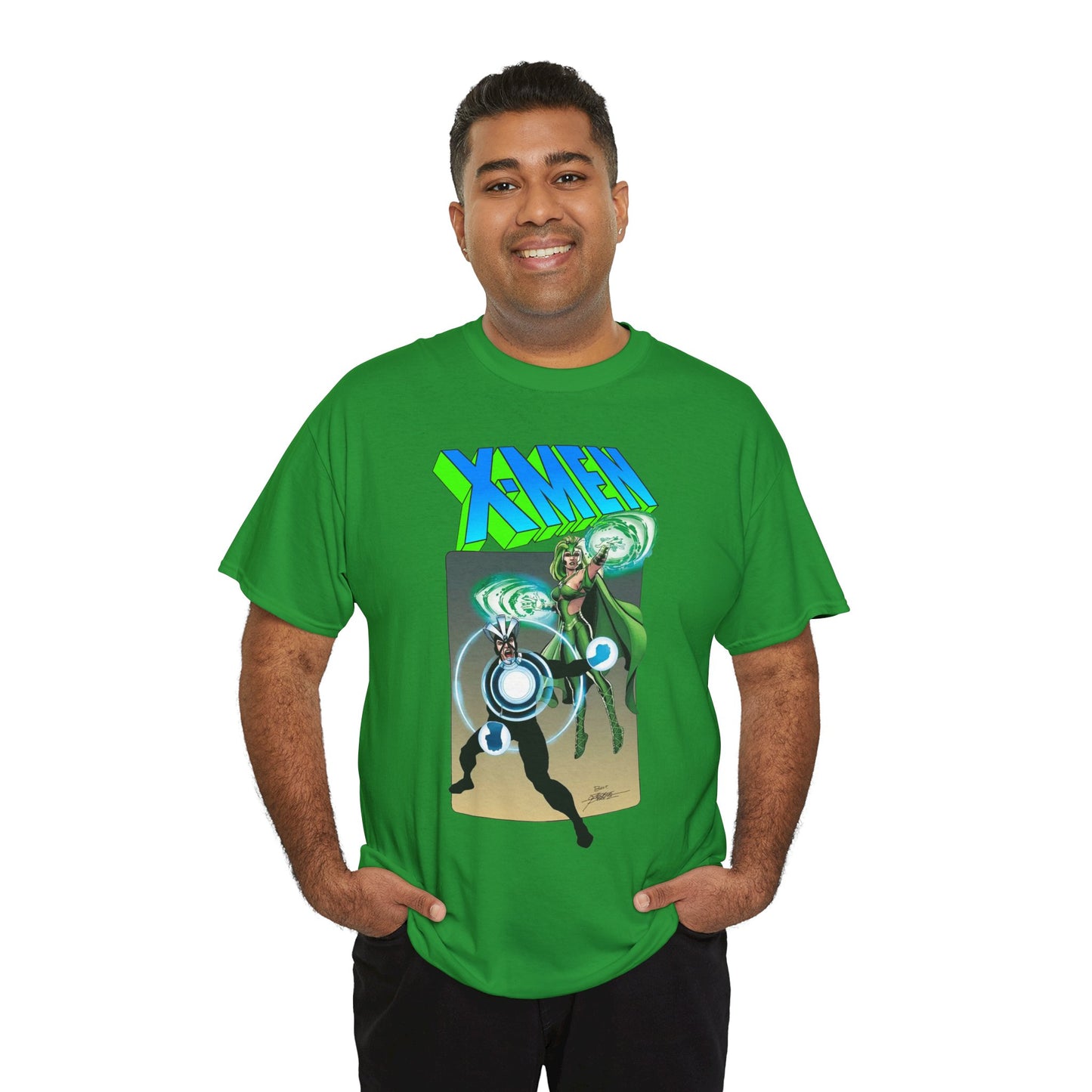 Havok & Polaris T-Shirt - George Perez Art - Uncanny X-Men Members - Marvel Comics Mutants