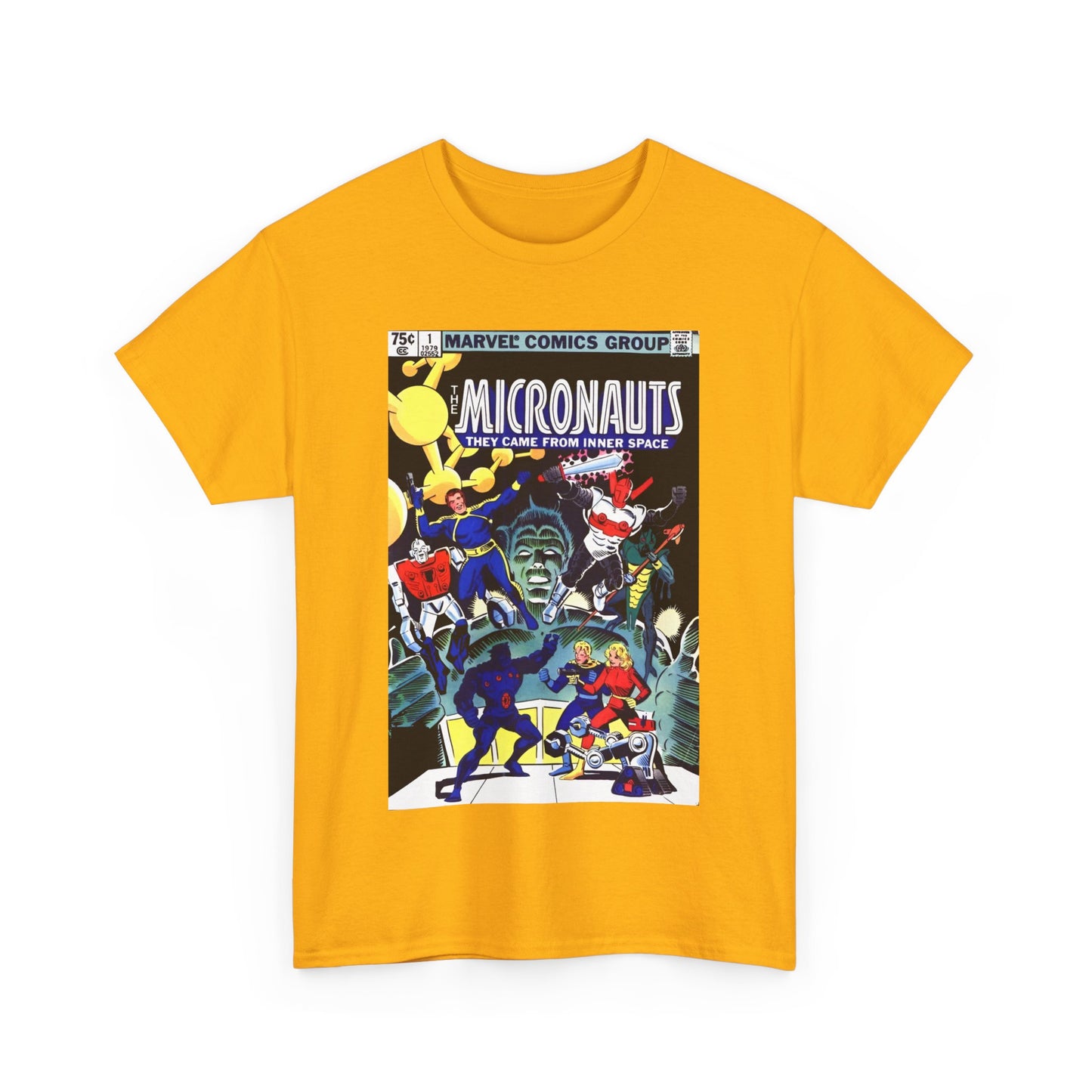 Micronauts T-Shirt - Annual #1 Cover Art - Marvel Comics - Arcturus Rann, Biotron, Marionette, Microtron, Bug, Acroyear