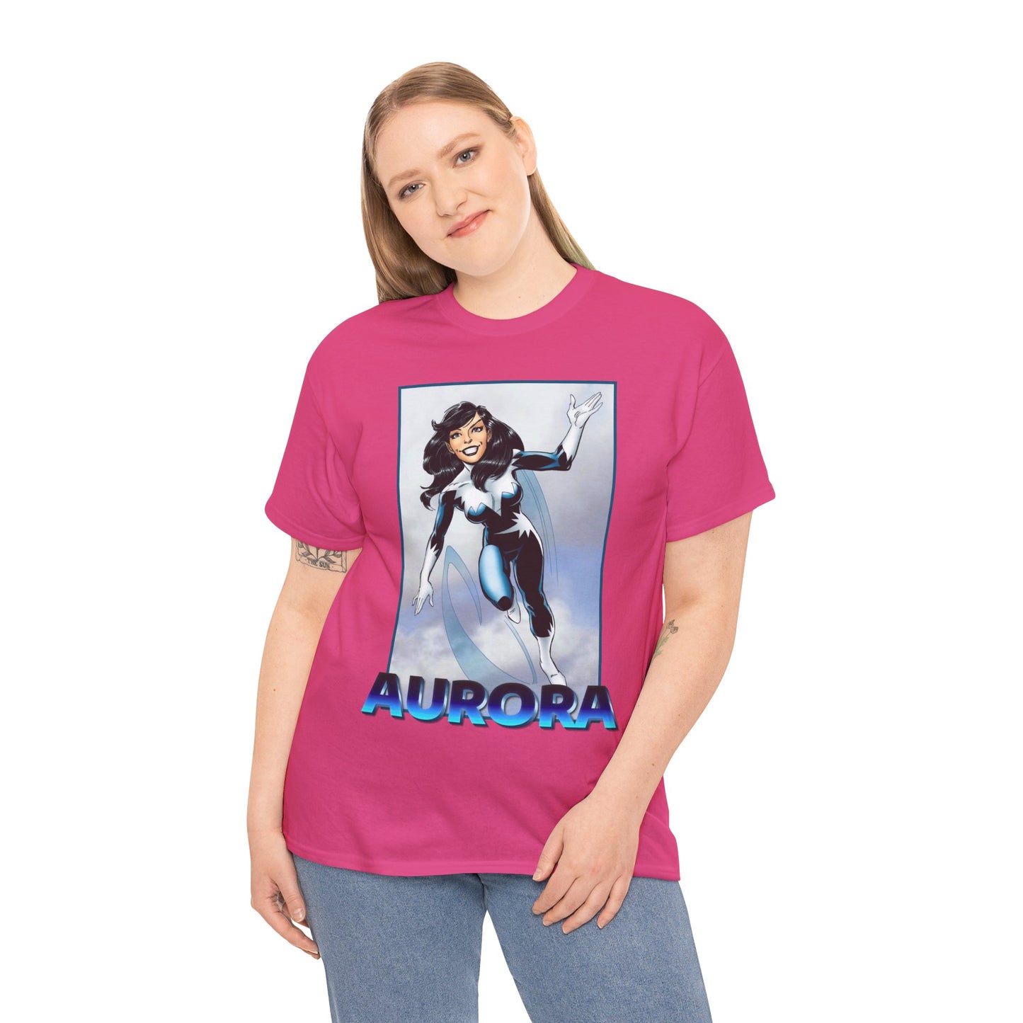 Aurora T-Shirt - John Byrne Art - Alpha Flight Member - Marvel Comics
