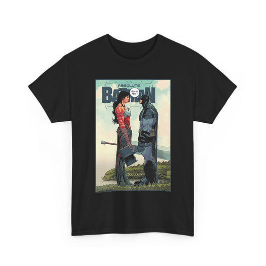 Absolute Batman & Absolute Wonder Woman T-Shirt - Nick Dragotta Art - Go to Hell? - DC Comics