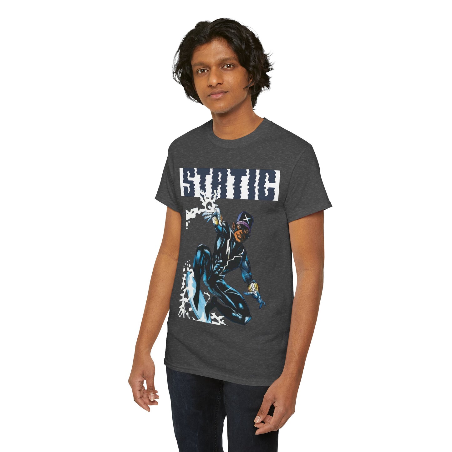 Static T-Shirt - Denys Cowan Art - DC Comics, Milestone Media - Shock to your System