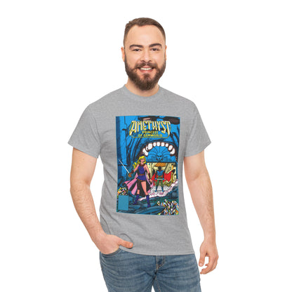 Amethyst, Princess of Gemworld T-Shirt - George Perez & Ernie Colon Art - The Last Battle Vs Dark Opal - DC Comics