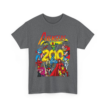 Avengers T-Shirt - George Perez Art - #200 Cover - Thor, Scarlet Witch, Iron Man, Vision, Hawkeye, Beast, Jocasta, Wasp, Captain America, Wonder Man