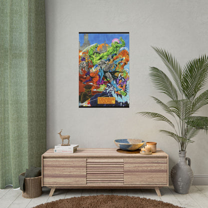 Batman Vs Incredible Hulk Rolled Poster - José Luis García-López Art - Two-Face & the Leader - DC Comics, Marvel Comics - Multiple Sizes Up to 24"x36"
