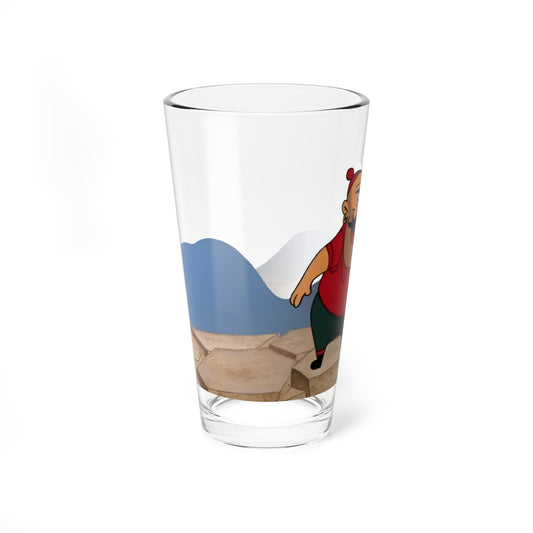 Blacque Jacque Shellacque Pint Glass, 16oz - Looney Tunes Character - Bonanza Bunny - Bugs Bunny Foe