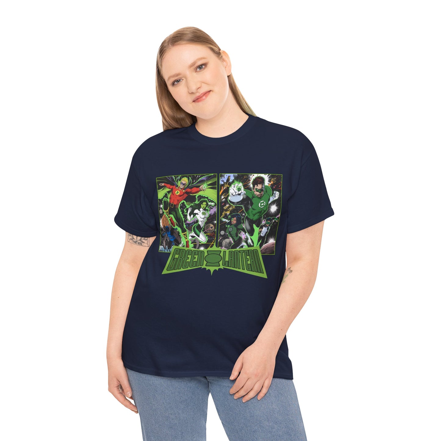 Green Lantern T-Shirt - Alan Scott, Jade, Obsidian, Hal Jordan, Jessica Cruz, Kyle Rayner - The Corps - DC Comics