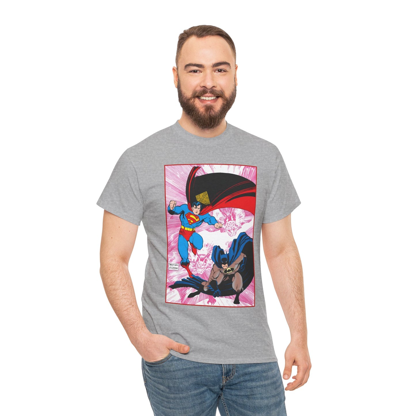 Batman Vs Superman T-Shirt - Arthur Adams Art - Action Comics Annual #1 Cover - DC Comics