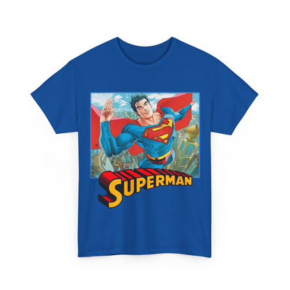 Superman T-Shirt - Guillem March Art - Variant Connecting Cover Art - Flying Over Metropolis - DC Comics All-In