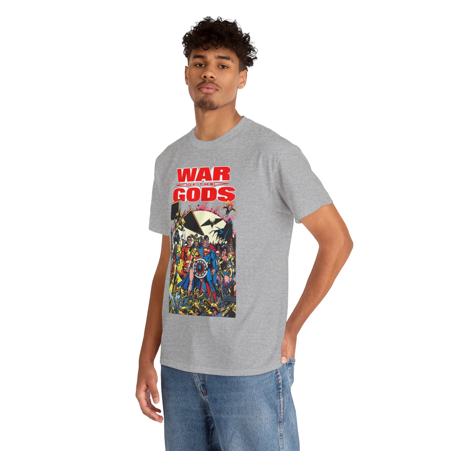 War of the Gods T-Shirt - George Perez Art - Wonder Woman Story - Superman, Captain Marvel, Hawkman, Firestorm, Dr Fate, Troia, Lobo, Batman - DC Comics