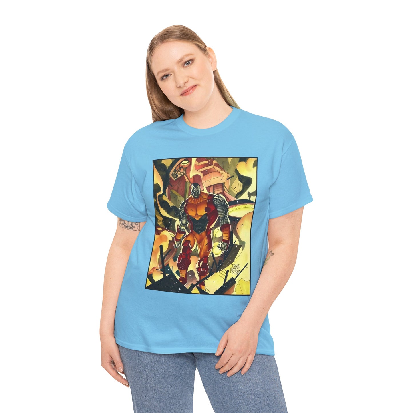 Colossus T-Shirt - Fighting a Sentinel - Marvel Comics