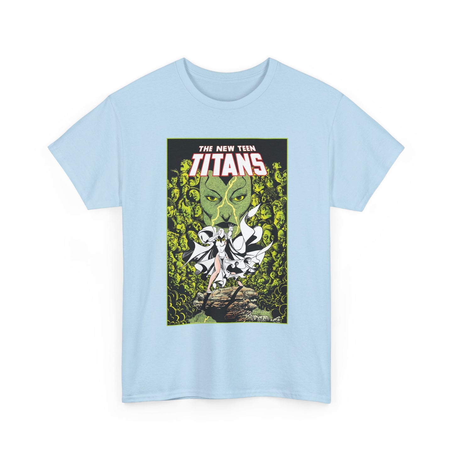 Raven T-Shirt - George Perez Art - New Teen Titans - Versus Phobia - White Raven Costume - DC Comics
