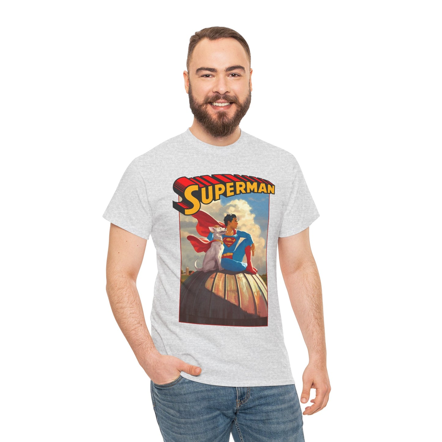 Superman & Krypto T-Shirt - 2025 Movie - Superdog from Krypton - Man of Steel, Smallville - DC Comics