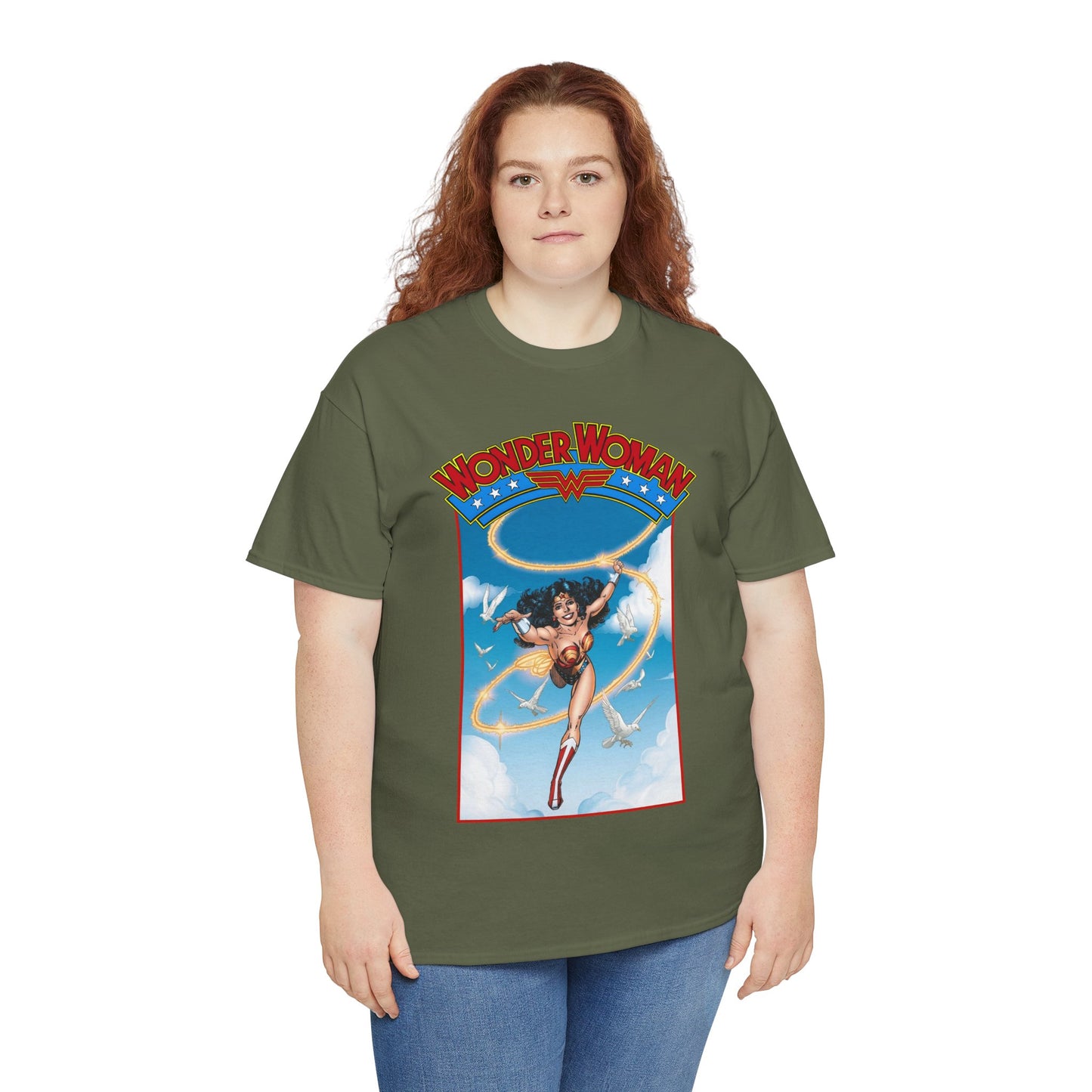 Wonder Woman T-Shirt - George Perez Art - Post-Crisis 1980s Retro Graphic - Themyscira - DC Comics
