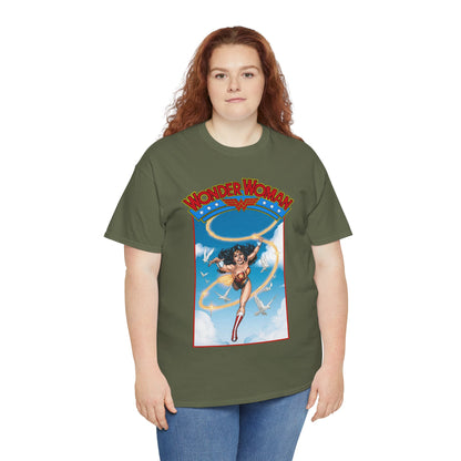 Wonder Woman T-Shirt - George Perez Art - Post-Crisis 1980s Retro Graphic - Themyscira - DC Comics