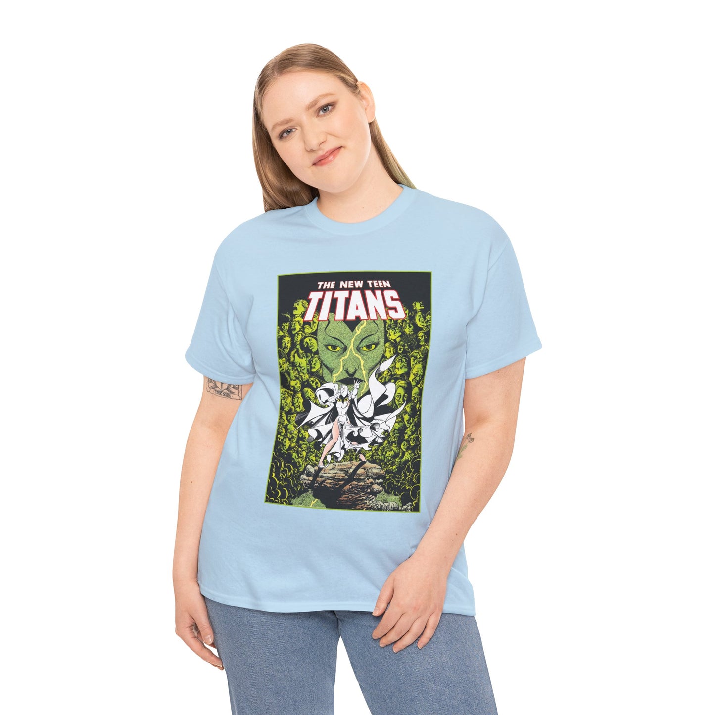 Raven T-Shirt - George Perez Art - New Teen Titans - Versus Phobia - White Raven Costume - DC Comics