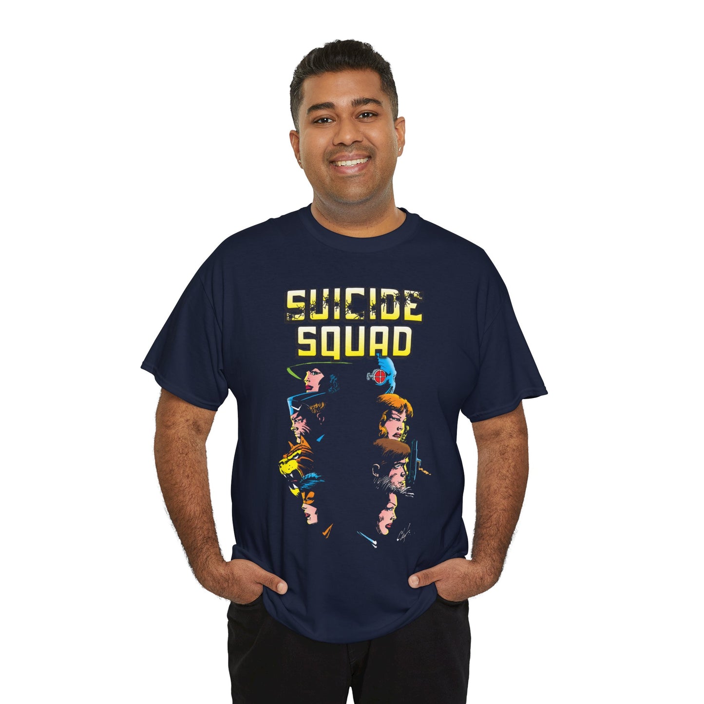 Suicide Squad T-Shirt - Howard Chaykin Art - Deadshot, Enchantress, Bronze Tiger, Captain Boomerang - DC Comics