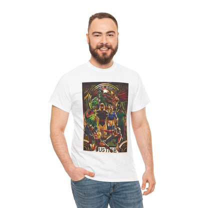 Justice Society T-Shirt - Tony Harris Art - Hawkman, Hourman, Dr Fate, Spectre, Sandman, Green Lantern, Atom, Flash - JSA - DC Comics