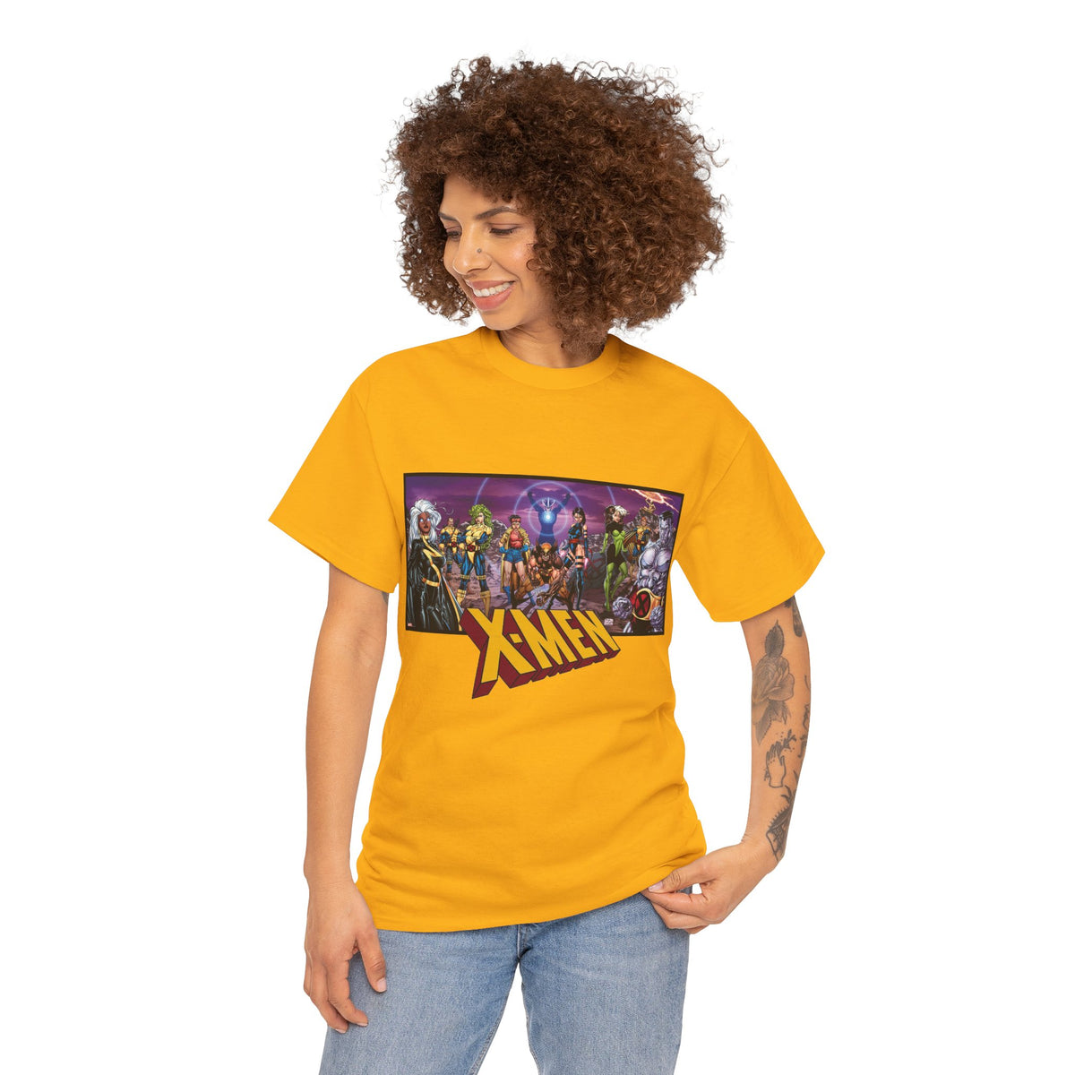 X-Men T-Shirt - Jim Lee Art - Wolverine, Storm, Colossus, Psylocke, Rogue, Forge - Marvel Comics