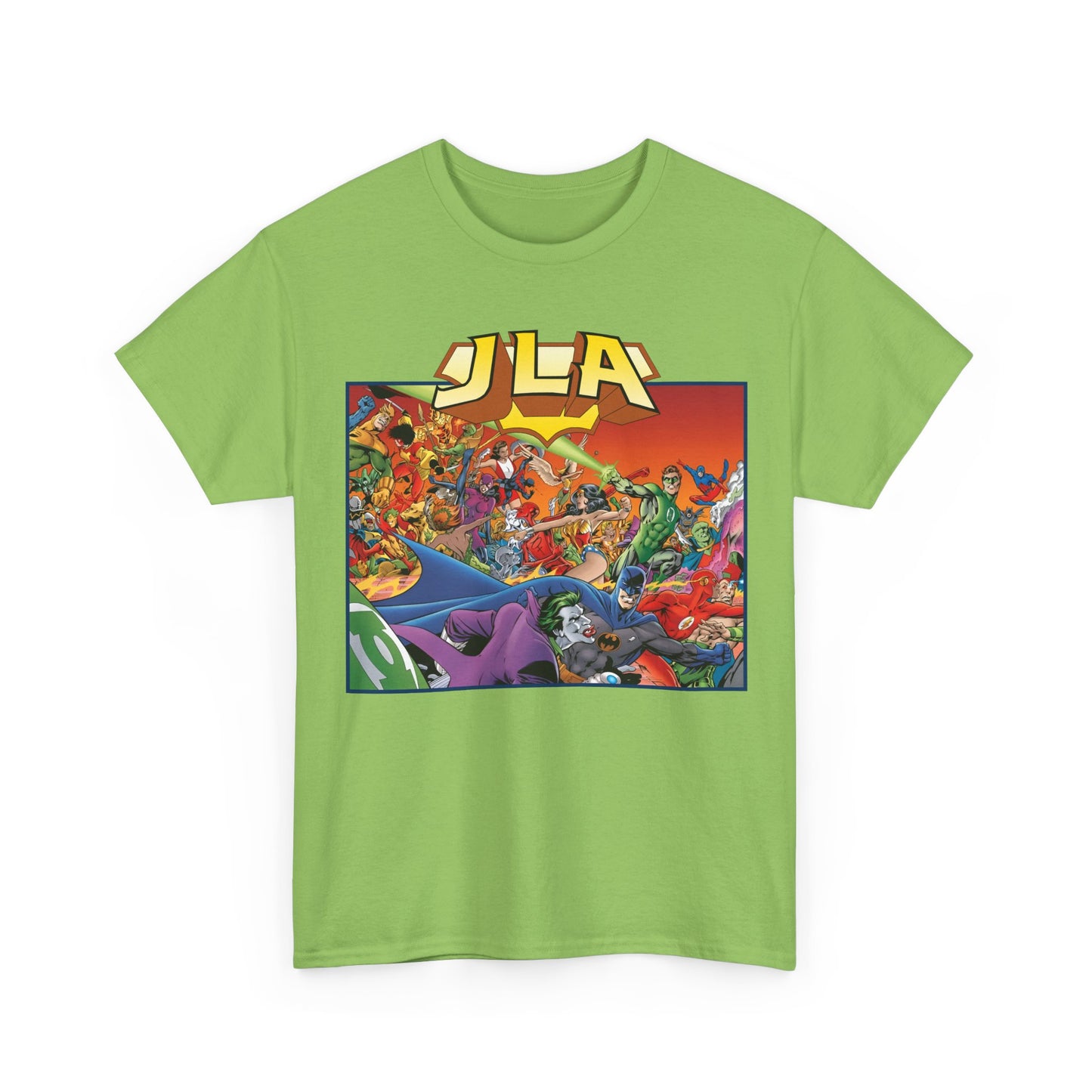 JLA: The Nail T-Shirt - Alan Davis Art - Green Lantern, Batman, Wonder Woman, Flash - DC Comics