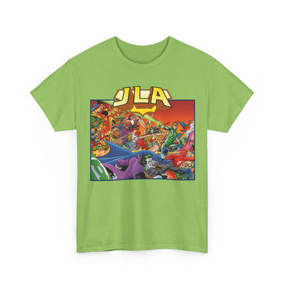 JLA: The Nail T-Shirt - Alan Davis Art - Green Lantern, Batman, Wonder Woman, Flash - DC Comics