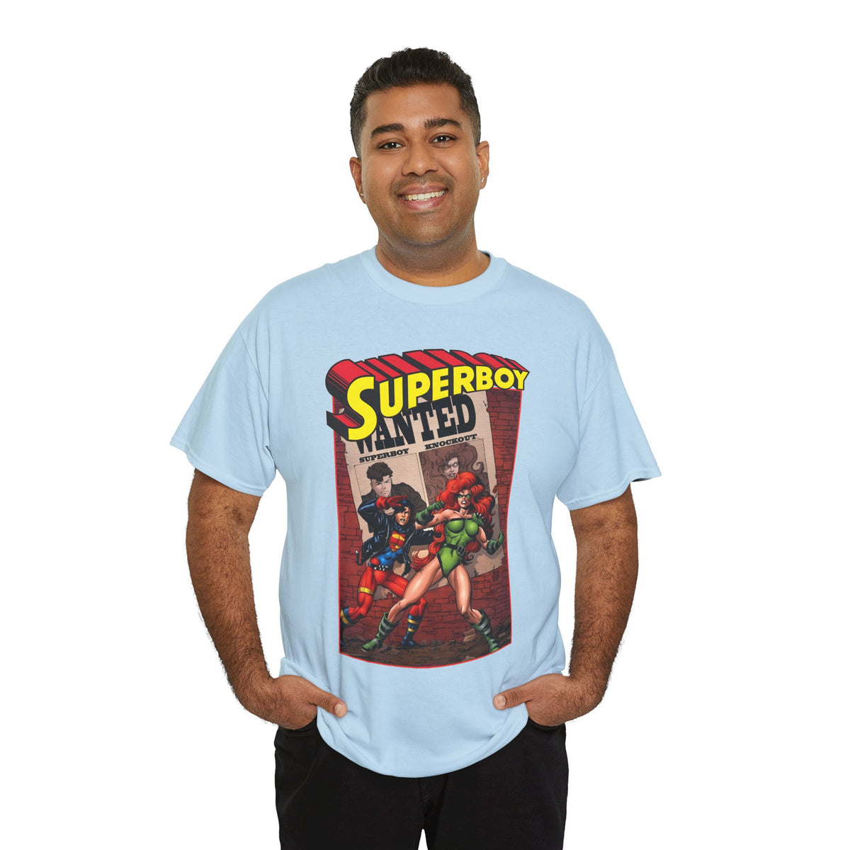 Superboy T-Shirt - Tom Grummett Art - Knockout - DC Comics