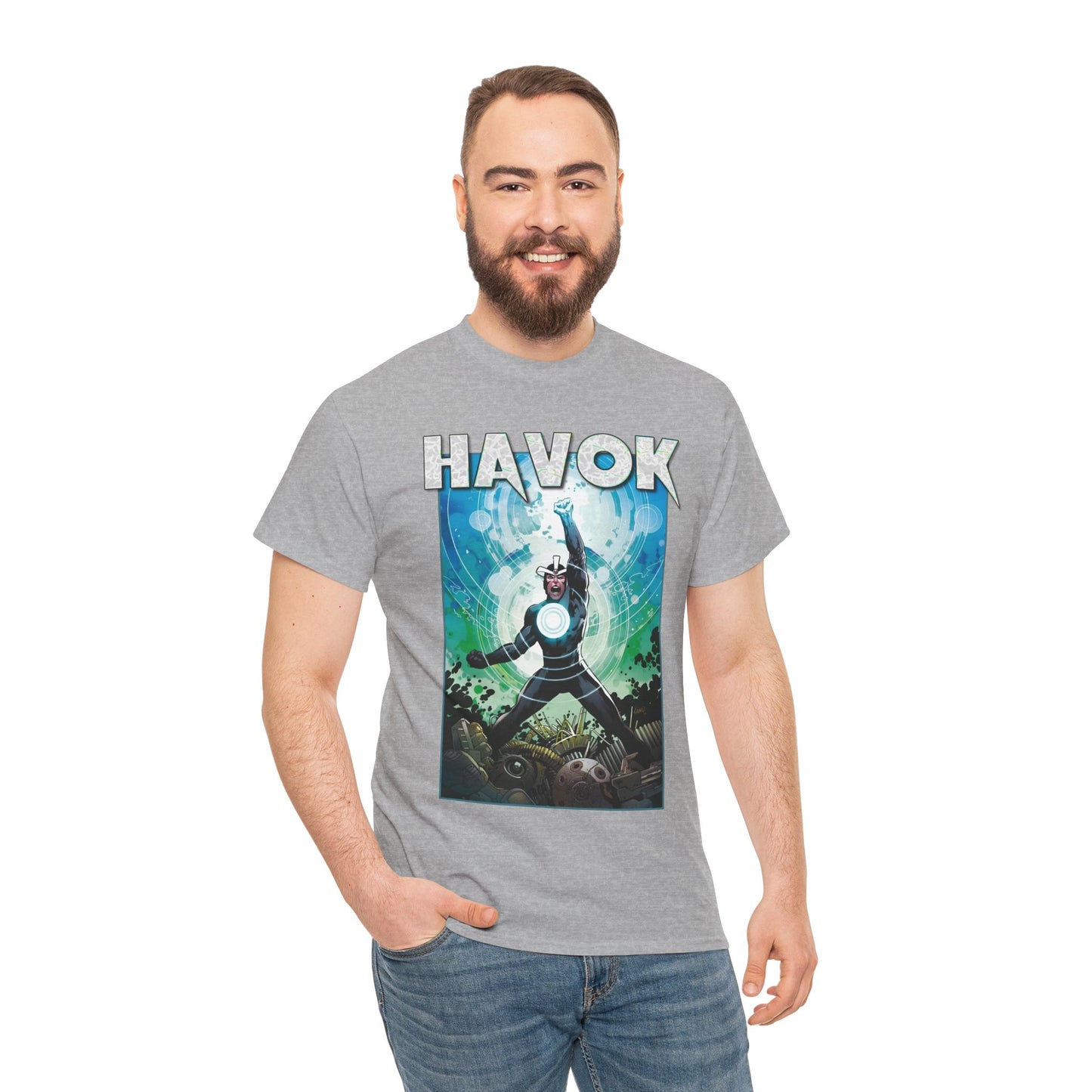 Havok T-Shirt - Greg Land Art - Alex Summers - X-Men, X-Factor Member & Leader - Mutant Hero - Brother to Scott Summers, Cyclops - Marvel Comics