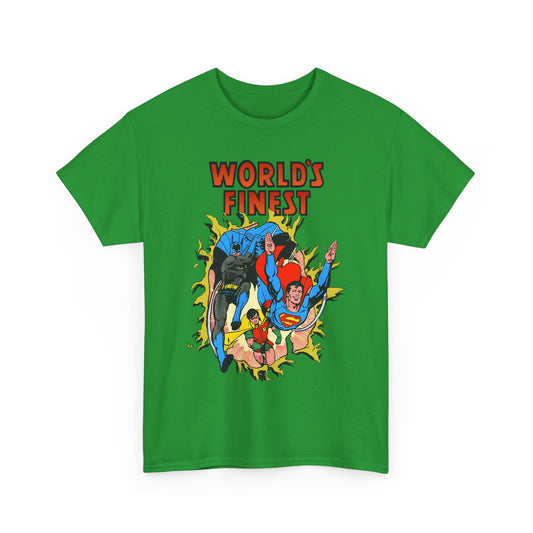 World's Finest T-Shirt - George Perez Art - Superman, Batman, Robin - DC Comics