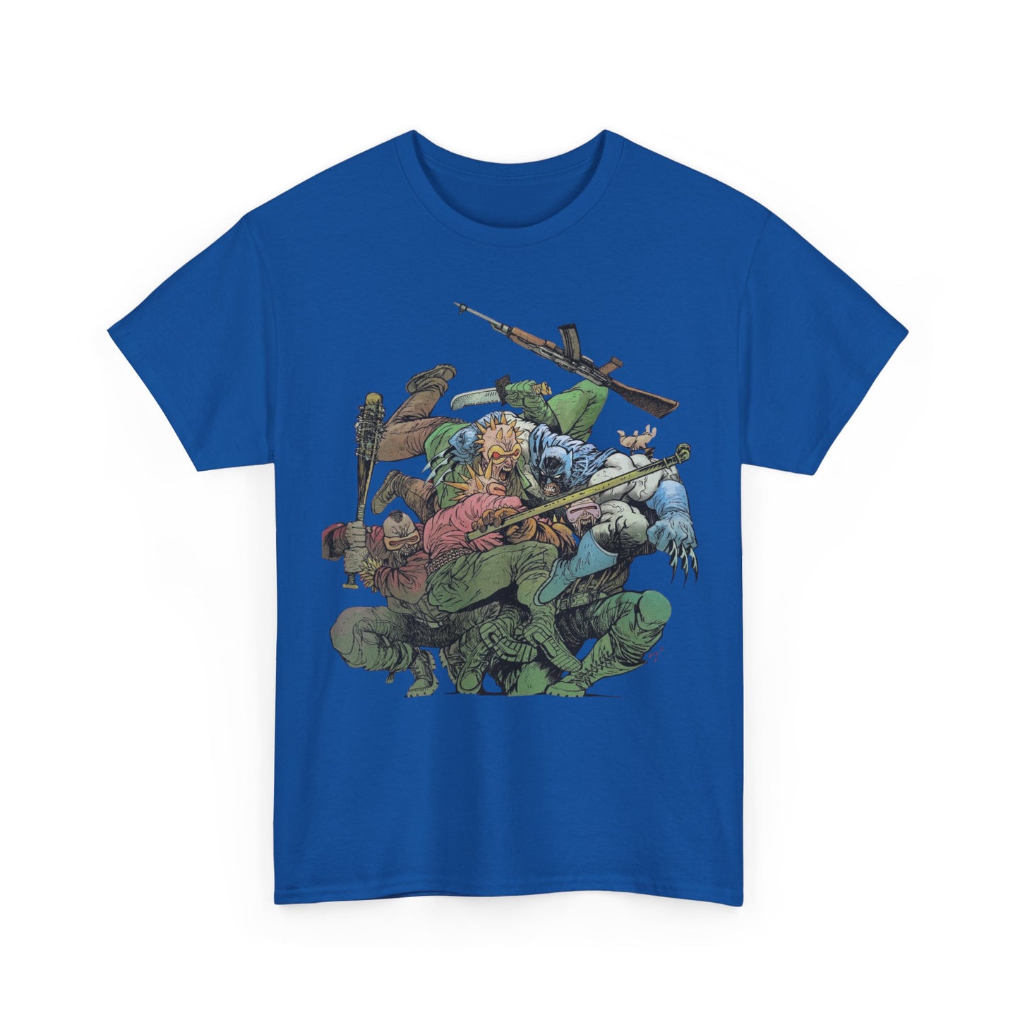 Batman T-Shirt - Daniel Warren Johnson Art - Vs The Mutant Gang from Frank Miller's The Dark Knight Returns - DC Comics