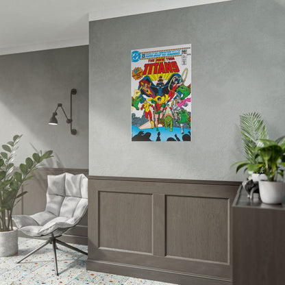 New Teen Titans Rolled Poster - George Perez Art - DC Comics - #1 Cover - Multiple Sizes Up to 24"x36"