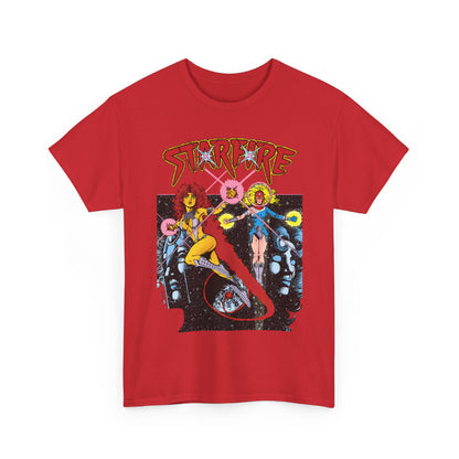 Starfire & Harbinger T-Shirt - George Perez Art - Teen Titans Spotlight #19 Cover - DC Comics